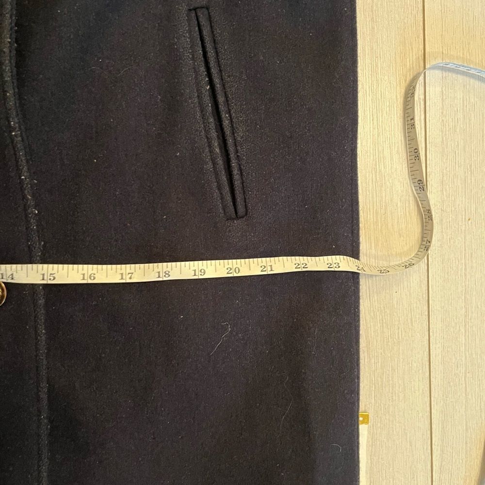 Vintage 80s Antels wool coat gold buttons oversized - Picture 10 of 11
